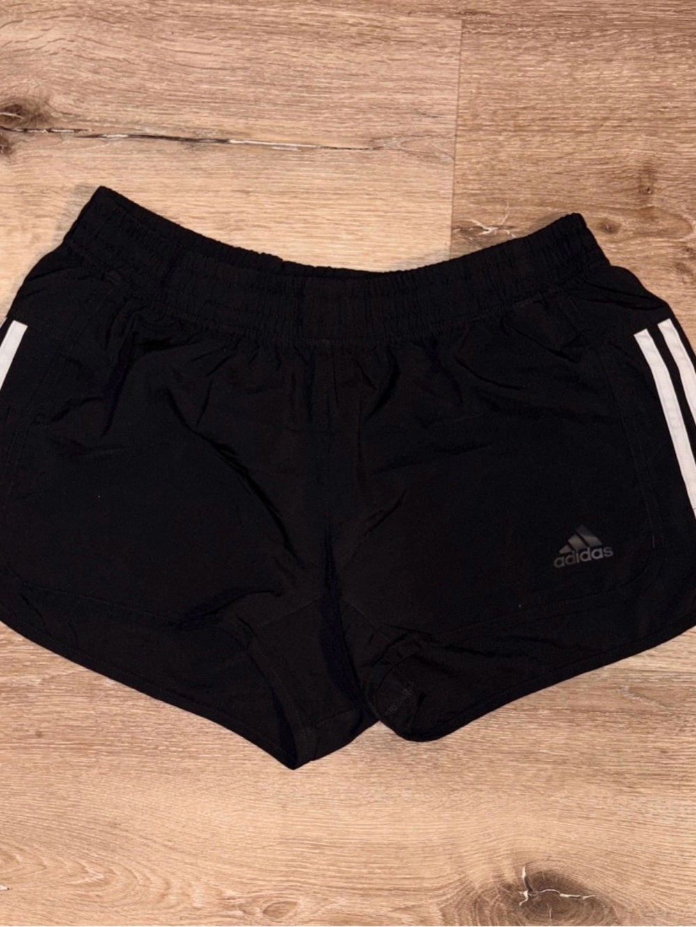 Adidas workout woven high rise shorts
